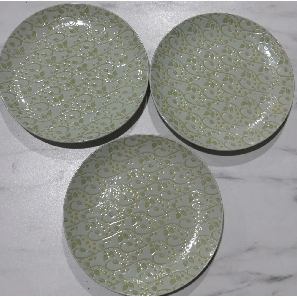 180 Robin Pickens Green Floral Textured 8.25